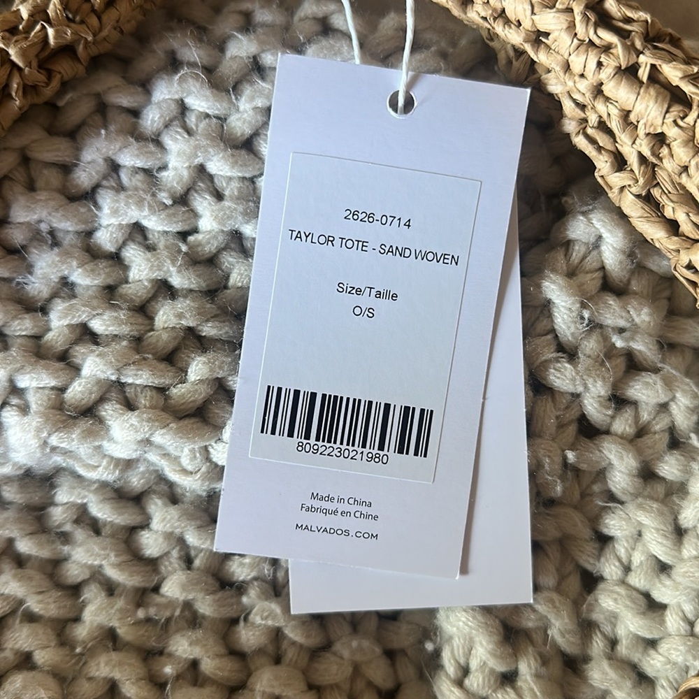 MALVADOS Taylor Tote - Sand Woven - Picture 2 of 6